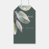 Elegante eucalyptusbladeren cadeaulabel (Voorkant)