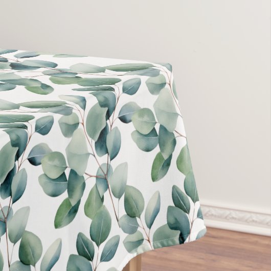 Elegante eucalyptusbladeren groen table runner tafelkleed (Voorbeeld)