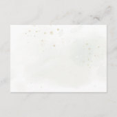 Elegante Eucalyptusbladeren Groene Goud Huwelijk Bedankkaart (Achterkant)