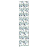 Elegante Eucalyptusbladeren Groene Tafel Runner Korte Tafelloper (Voorkant)
