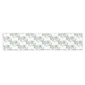 Elegante Eucalyptusbladeren Groene Tafel Runner Korte Tafelloper (Horizontaal)