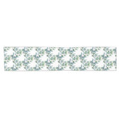 Elegante Eucalyptusbladeren Groene Tafel Runner Korte Tafelloper (Horizontaal)