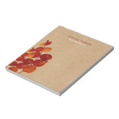 Elegante Eucalyptusbladeren Rustiek Kraft Notitieblok (Linkerzijde)