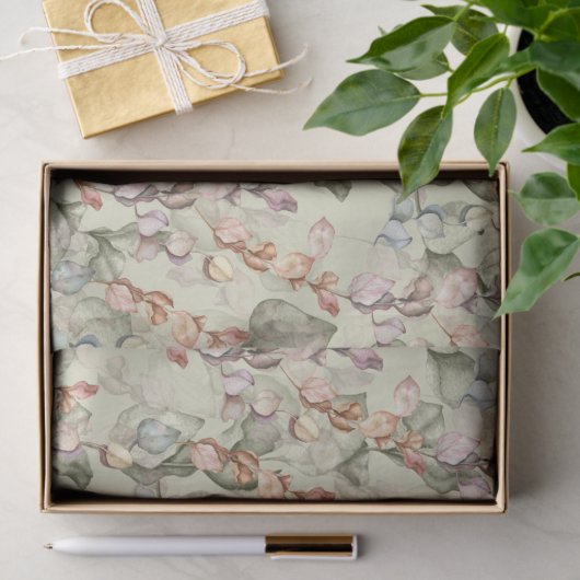Elegante Eucalyptusbladeren Tissuepapier (Geschenk)