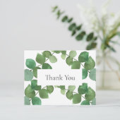 Elegante Eucalyptusbladeren Zakelijk Bedankt Briefkaart (Staand voorkant)