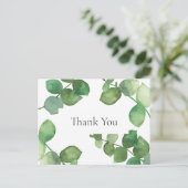 Elegante Eucalyptusbladeren Zakelijk Briefkaart (Staand voorkant)