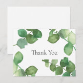 Elegante Eucalyptusbladeren Zakelijk Briefkaart (Voorkant / Achterkant)
