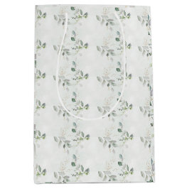 Elegante Eucalyptusgroen Medium Cadeauzakje