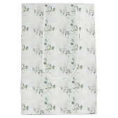 Elegante Eucalyptusgroen Medium Cadeauzakje (Achterkant)