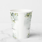 Elegante eucalyptusloof bruiloftsborrel papieren bekers (Rechts)