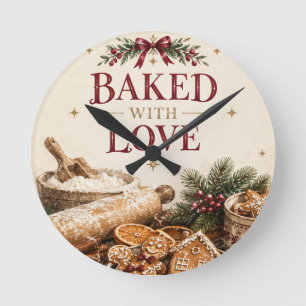 Elegante Europese Kerstmis, Gemberkoek Bakkerij Ronde Klok