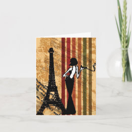 Elegante Europese Stijl Notecard Kaart