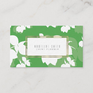 Elegante Evenementenplanner Bloem Florist Citroen  Visitekaartje
