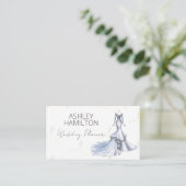 Elegante evenementenplanner visitekaartje (Staand voorkant)