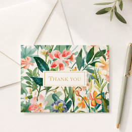 Elegante Event Bedankt Tuin Bloemstuk Notitiekaartje