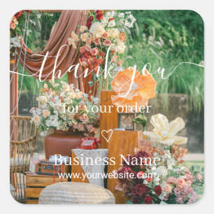 Elegante Event Planner Bedankt Sticker