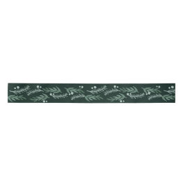 Elegante Evergreen Botanische Garland Vakantie Satijnen Lint