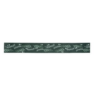 Elegante Evergreen Botanische Garland Vakantie Satijnen Lint