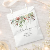 Elegante Evergreen bruiloftsshower bedankje Bedankzakje (Geknipt)