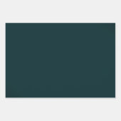 Elegante Evergreen en Gouden Kerstmis Inpakpapier Vel (Voorkant 2)