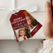 Elegante Evergreen Garland Border 2 foto Cadeaulabel