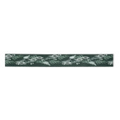 Elegante Evergreen Garland Kardinaal Holiday Satijnen Lint (Voorkant)