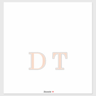 Elegante Executive DT Monogram Gouden Presidentiël Sticker