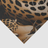 Elegante Exotische Cheetah Wildlife Print Decoupag Tissuepapier (Detail)