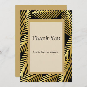 Elegante exotische gouden palmbladeren