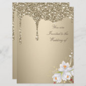 Elegante Extravaganza bruiloft uitnodiging Kaart (Voorkant / Achterkant)