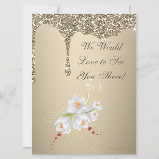 Elegante Extravaganza bruiloft uitnodiging Kaart (Achterkant)