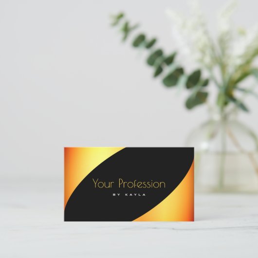 Elegante Eye Catching Look Professioneel en Stijlv Visitekaartje (Staand voorkant)