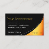 Elegante Eye Catching Look Professioneel en Stijlv Visitekaartje (Achterkant)
