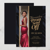 Elegante eye catching prom stuur uit full body fot kaart (Voorkant / Achterkant)