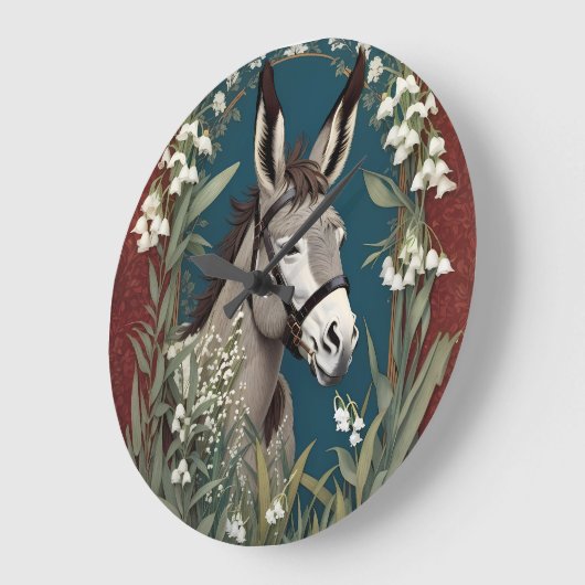 Elegante ezel en Lily van de vallei bloemen Grote Klok (Hoek)