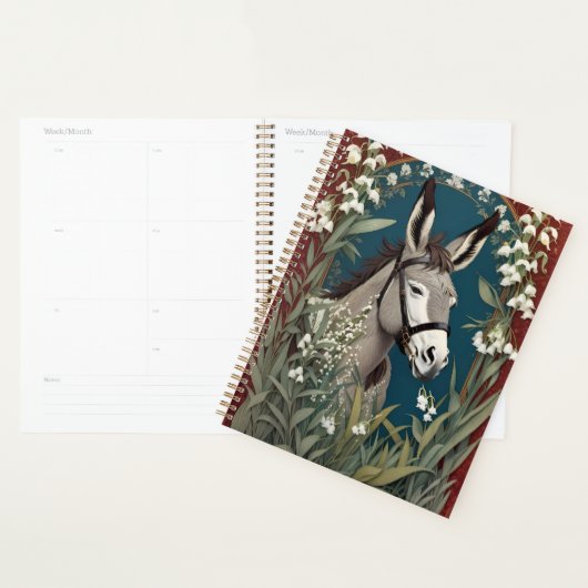 Elegante ezel en Lily van de vallei bloemen Planner (Display)