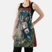 Elegante ezel en Lily van de vallei bloemen Schort (Insitu)