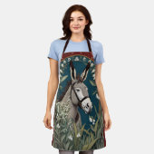 Elegante ezel en Lily van de vallei bloemen Schort (Gedragen)