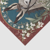 Elegante ezel en Lily van de vallei bloemen Tissuepapier (Detail)