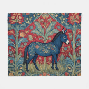 Elegante ezel William Morris geïnspireerd Patterne Fleece Deken