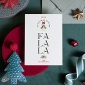 Elegante Fa La Kerstmis foto gepersonaliseerd