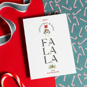 Elegante Fa La Kerstmis foto gepersonaliseerd