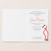 Elegante Fab Echte Folie Verjaardagsfeestuitnodigi Kaarten (Binnen)