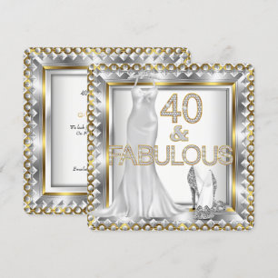 Elegante Fabulous 40 Deco-jurk Hoge Hakken Kaart