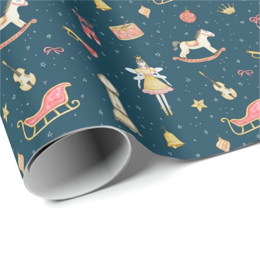 Elegante Fairy Ballerina, strikken en speelgoed Cadeaupapier (Rol Hoek)