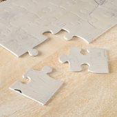 Elegante Fairy & Butterfly Mozaïek Fantasy in Blau Legpuzzel (Zijkant)