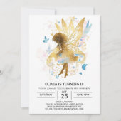 Elegante Fairycore Verjaardag Bliss Kaart (Voorkant)