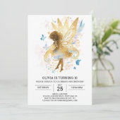 Elegante Fairycore Verjaardag Bliss Kaart (Staand voorkant)