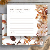 Elegante Fall Leaves Date Night Ideeën Kaart