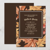 Elegante Fall Leaves uitnodiging (Voorkant / Achterkant)